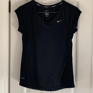 Nike Women’s Miler Dri-Fit Black Running Shirt Top